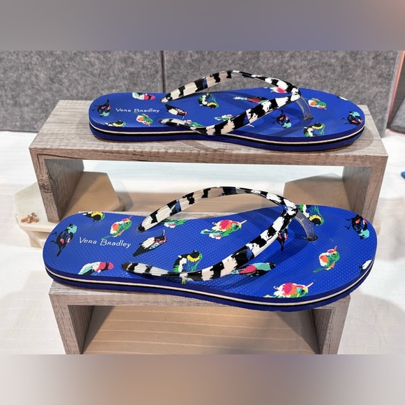 🦜Vera Bradley Parrot Flip-Flops (Size 7/8) – 🦜 - Picture 7 of 7